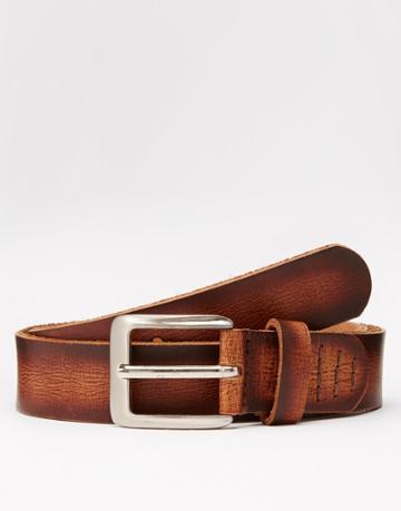 Lyle & Scott Leather Belt - Brown