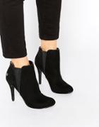 Blink Heeled Ankle Boots - Black