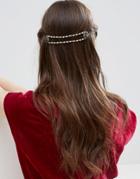 Asos Occasion Vintage Bead Back Hair Crown - Gold