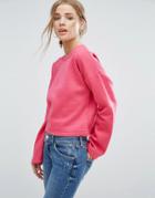 New Look Wide Sleeve Sweatshirt - Pink