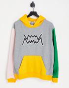 Puma Combine Color Block Hoodie In Gray/multi - Part Of A Set