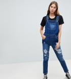 Kubban Tall Core Denim Overalls - Blue