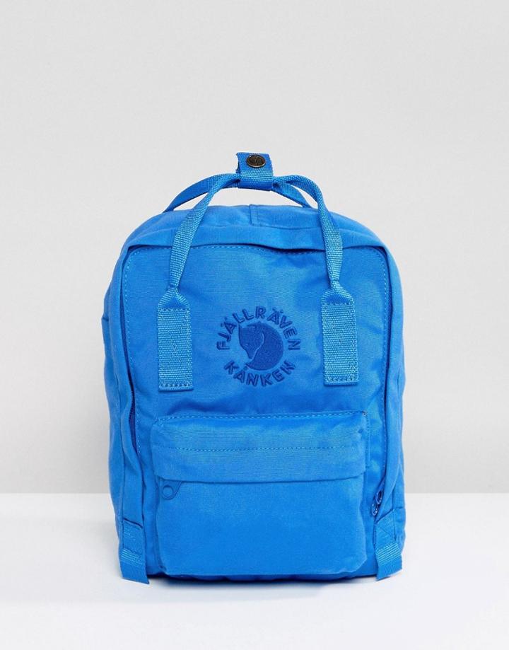 Fjallraven Mini Blue Re-kanken Backpack - Blue