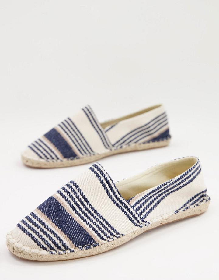 Asos Design Espadrilles In Stripes-multi