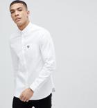Fred Perry Twill Shirt In White - White