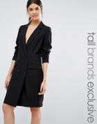 Y.a.s Tall Tuxedo Blazer Dress - Black