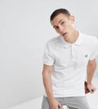 Fred Perry Slim Fit Plain Polo In White - White