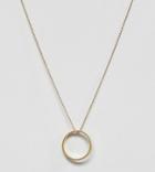 Orelia Gold Plated Future Is Female Ring Pendant Necklace - Gold