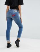 Love Moschino Superskinny Jeans - Blue