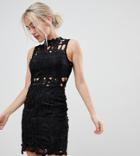 Parisian Petite Lace Dress - Black