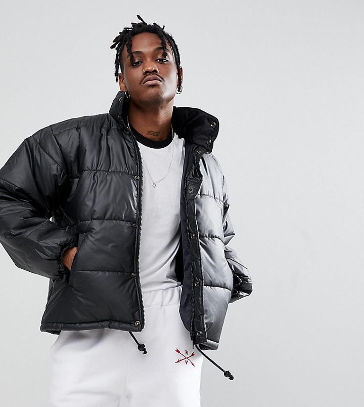 Reclaimed Vintage Revived Puffa Jacket - Black