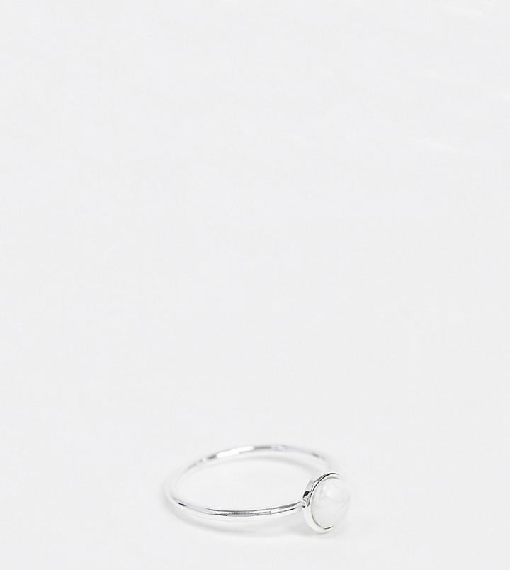 Kingsley Ryan Ring With Howlite Stone In Sterling Silver