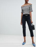 New Look Harlow Straight Leg Crop Jean - Black