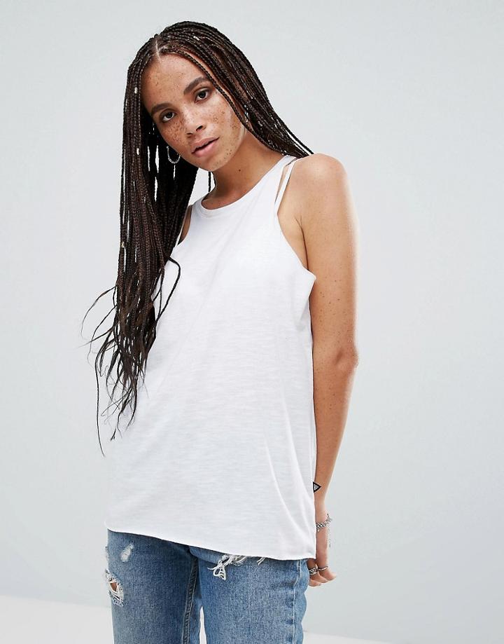 Noisy May Abia Midi Tank - White