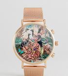 Reclaimed Vintage Inspired Wild Mesh Watch In Rose Gold Exclusive To Asos - Gold