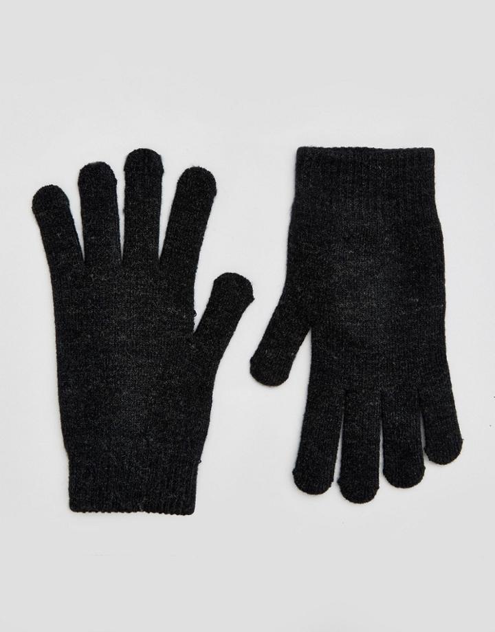 Asos Touch Screen Magic Gloves - Black