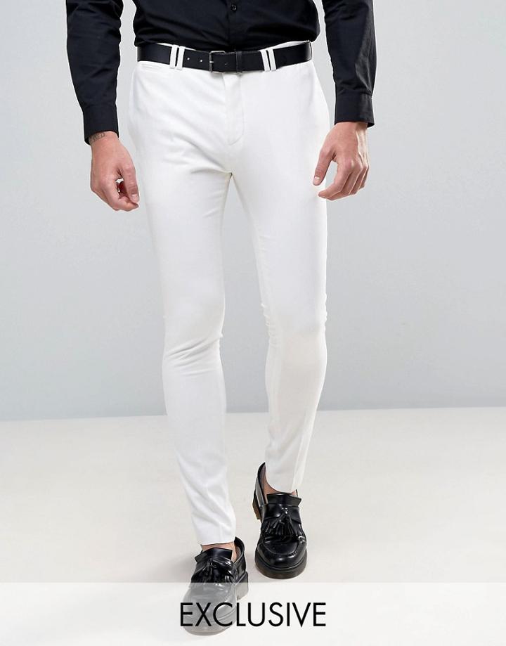 Noak Super Skinny Suit Pants - Stone