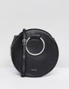 Matt & Nat Sina Ring Handle Bag With Cross Body Strap - Black