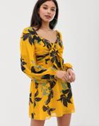 Talulah Day Lily Print Dress-yellow