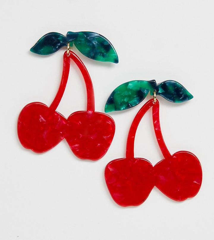 Aldo Kairyaclya Pink Resin Cherry Earrings - Multi