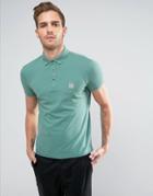 Boss Orange By Hugo Boss Pavlik Slim Fit Logo Polo Shirt Green - Green
