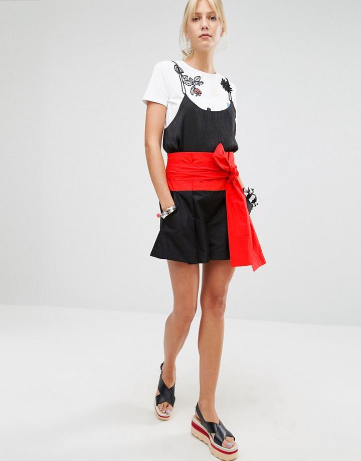 Sportmax Code Peggi Big Bow Shorts - Black