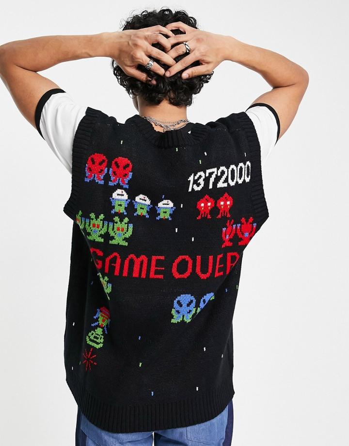 Vintage Supply Space Battle Vest In Black