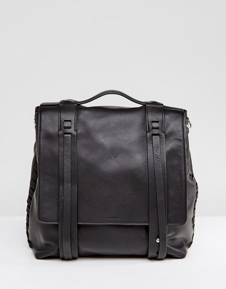 Allsaints Fin Lea Backpack - Black