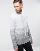 Only & Sons Ombre Knitted Sweater - Gray