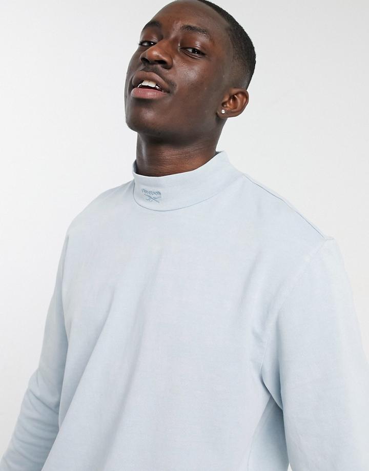 Reebok Classics Long Sleeve T-shirt In Natural Dye Blue