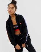 Ellesse High Neck Tracksuit Top With Rainbow Logo Taping Two-piece-yellow