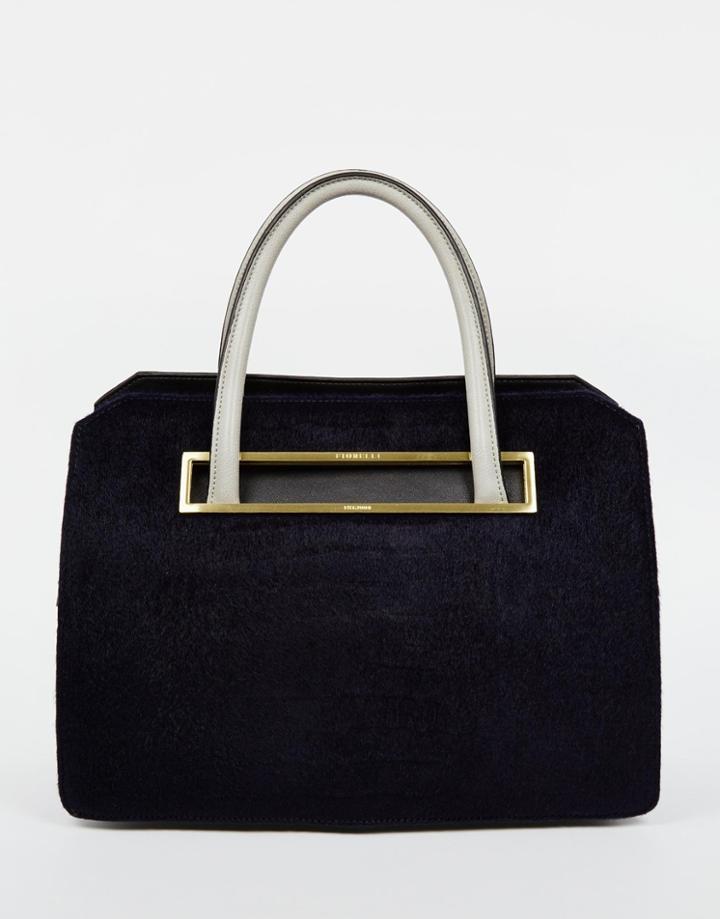 Fiorelli Bonnie Handheld Bag - Navy Textured Croco