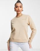 Na-kd Recycled Cotton Logo Print Sweatshirt In Beige-neutral