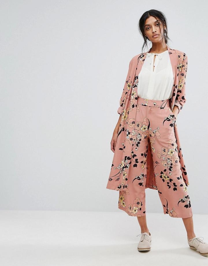 Gestuz Flower Print Culottes Co-ord - Multi
