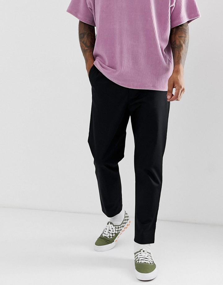 Mennace Loose Fit Pants In Black