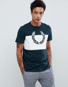 Fred Perry Laurel Wreath Print T-shirt In Green - Green