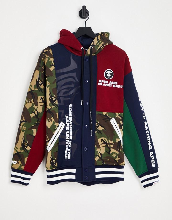 Aape By A Bathing Ape Splice Hoodie In Multi - Part Of A Set