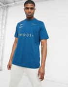 Nike Swoosh Logo T-shirt In Teal-green