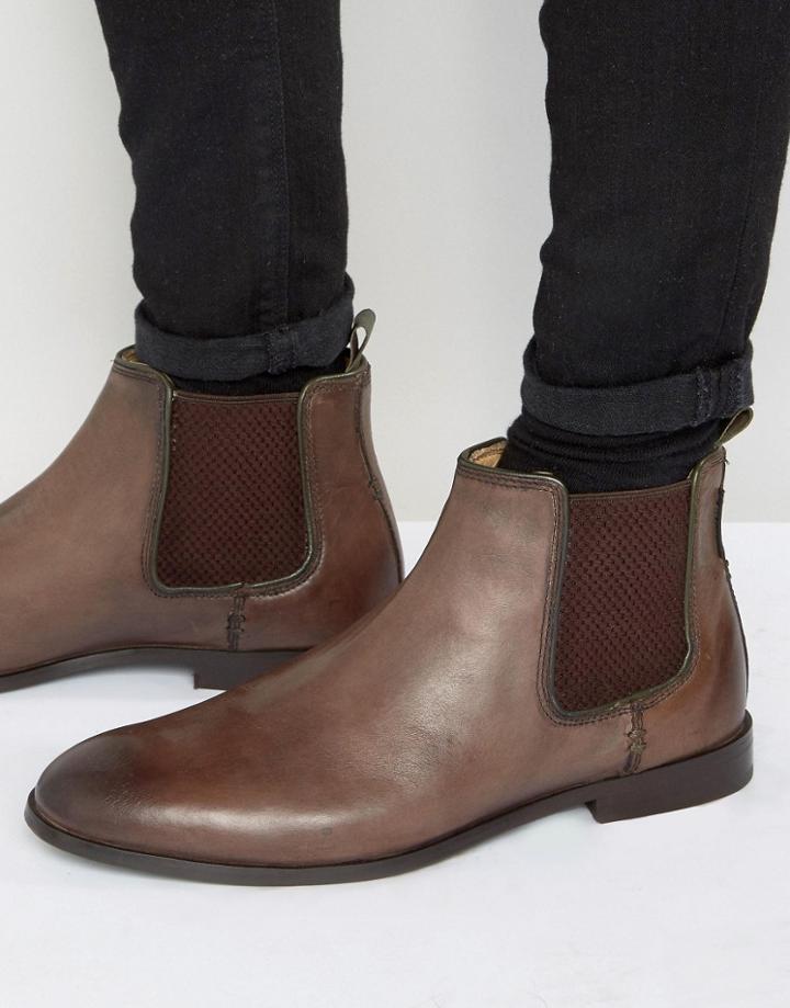 Ben Sherman Chelsea Boots - Brown