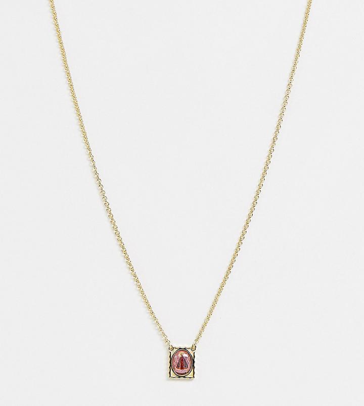 Serge Denimes Saints Of Rio Necklace In Solid Silver With 14k Gold Plating - Gold
