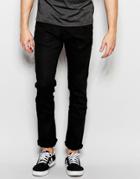 Jack & Jones Slim Fit Jeans In Black - Black Denim