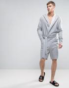 Asos Oversized Short Robe Onesie - Gray