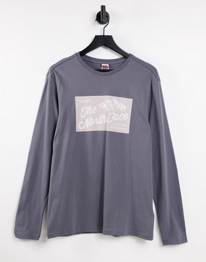 The North Face Image Ideals Long Sleeve T-shirt In Gray