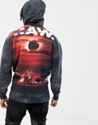 G-star X Jaden Smith Eclipse Back Print Hoodie In Black - Black