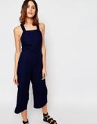 Warehouse Pinny Jumpsuit - Indigo