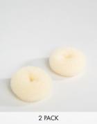 Asos Basics Pack Of 2 Bun Holders - Beige