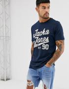 Jack & Jones Originals Big Logo T-shirt-navy