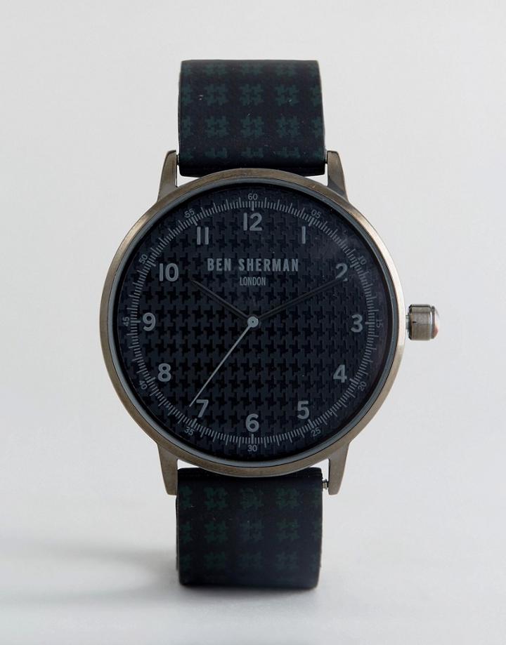Ben Sherman Wb075bur Watch In Black Silicone - Black