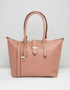 Dune Studded Shopper Shoulder Bag - Pink