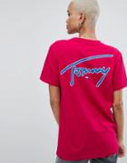 Tommy Jeans Signature Tee - Pink